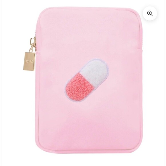 $38 Bloc Bags Mini pill Cosmetic Bag in Pink New 1 - Picture 1 of 5